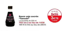 Monoprix TANOSHI Sauce soja sucrée offre