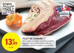 Intermarché Filet canard offre