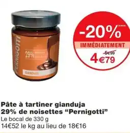 Monoprix PERNIGOTTI Pâte à tartiner gianduja 29% de noisettes offre