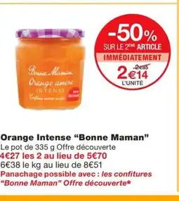 Monoprix BONNE MAMAN Orange Intense offre