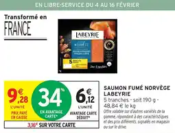 Intermarché Labeyrie saumon fume norvege offre