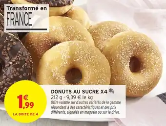 Intermarché Donuts au sucre offre