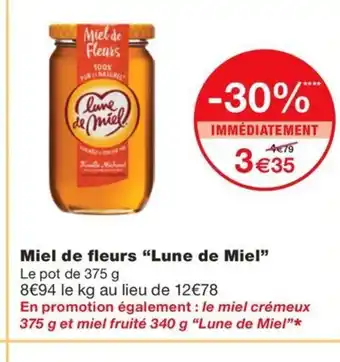 Monoprix LUNE DE MIEL Miel de Fleurs offre