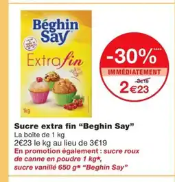 Monoprix BEGHIN SAY Sucre extra fin offre