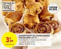 Intermarché Assortiment de viennoiseries pur beurre offre