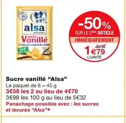 Monoprix ALSA Sucre vanillé offre