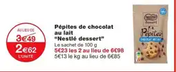 Monoprix Pépites de chocolat au lait offre