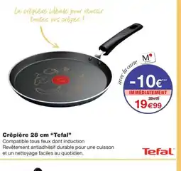 Monoprix TEFAL Crêpière offre