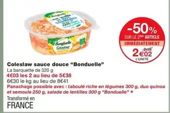 Monoprix BONDUELLE Coleslaw sauce douce offre