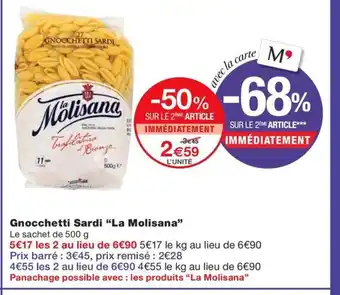 Monoprix LA MOLISANA Gnocchetti Sardi offre