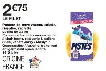 Monoprix Pomme de terre vapeur, salade, rissolée, raclette offre