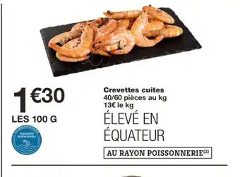 Monoprix Crevettes cuites offre