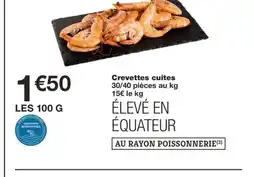 Monoprix Crevettes cuites offre