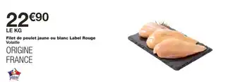 Monoprix Filet de poulet jaune ou blanc Label Rouge offre