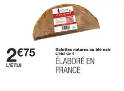 Monoprix Galettes natures au blé noir offre