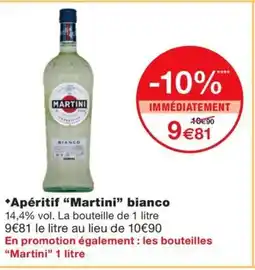 Monoprix MARTINI Apéritif bianco offre