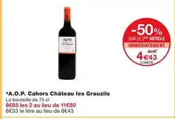 Monoprix A.O.P. Cahors Château les Grauzils offre