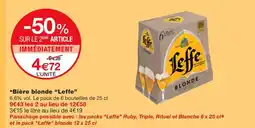 Monoprix LEFFE Bière blonde offre