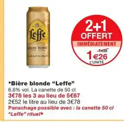 Monoprix LEFFE Bière blonde offre