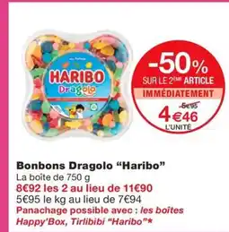 Monoprix HARIBO Bonbons Dragolo offre