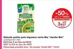 Monoprix Velouté petits pois légumes verts Bio offre