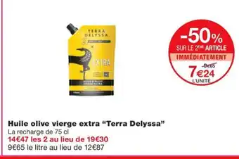 Monoprix TERRA DELYSSA Huile olive vierge extra offre