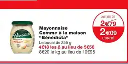 Monoprix BÉNÉDICTA Mayonnaise Comme à la maison offre