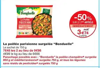 Monoprix BONDUELLE La poêlée parisienne surgelée offre