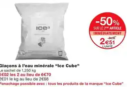 Monoprix ICE CUBE Glaçons à l'eau minérale offre