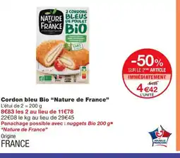 Monoprix Cordon bleu Bio offre