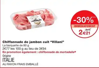 Monoprix Chiffonnade de jambon cuit offre