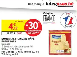 Intermarché Pâturages emmental français rapé offre