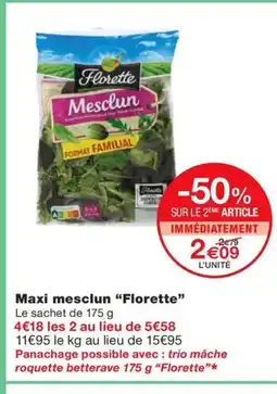 Monoprix FLORETTE Maxi mesclun offre