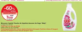 Monoprix SKIP Lessive liquide Touche de Cajoline douceur de linge offre