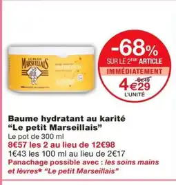 Monoprix LE PETIT MARSEILLAIS Baume hydratant au karité offre