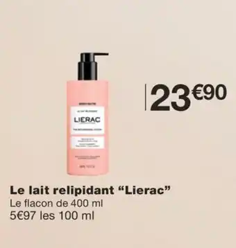 Monoprix LIERAC Le lait relipidant offre