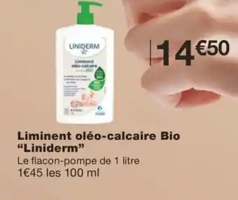 Monoprix LINIDERM Liminent oléo-calcaire Bio offre