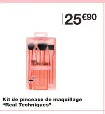 Monoprix REAL TECHNIQUES Kit de pinceaux de maquillage offre