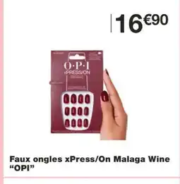 Monoprix OPI Faux ongles xPress/On Malaga Wine offre