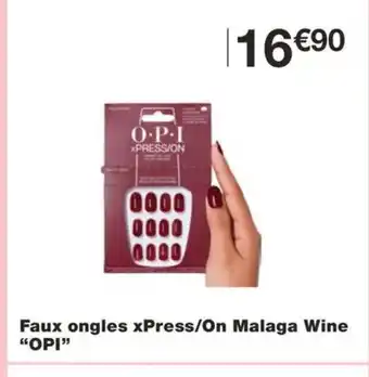 Monoprix OPI Faux ongles xPress/On Malaga Wine offre