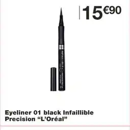 Monoprix Eyeliner 01 black Infaillible Precision offre