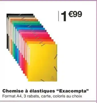 Monoprix Chemise à élastiques Exacompta offre