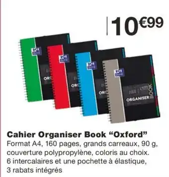 Monoprix OXFORD Cahier Organiser Book offre