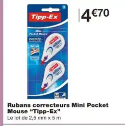 Monoprix TIPP EX Rubans correcteurs Mini Pocket Mouse offre