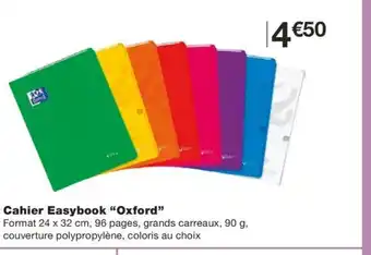 Monoprix OXFORD Cahier Easybook offre