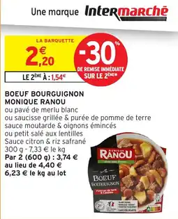 Intermarché Boeuf bourguignon monique ranou offre