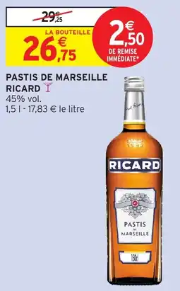 Intermarché Pastis de marseille ricard offre