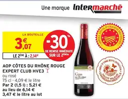 Intermarché Aop cotes du rhone rouge expert club hve3 offre