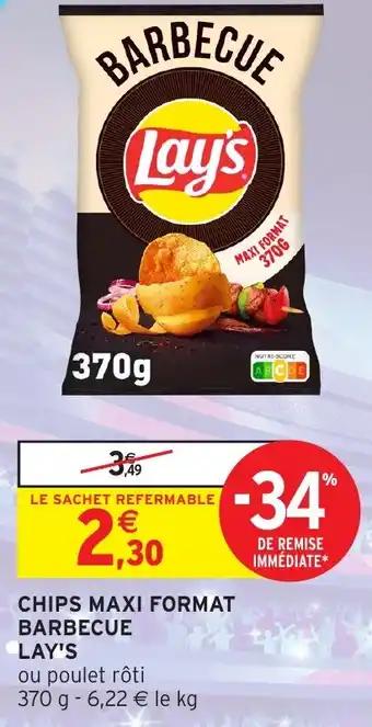 Intermarché Chips maxi format barbecue offre