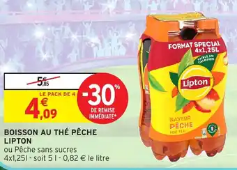 Intermarché Boisson au thé pêche lipton offre